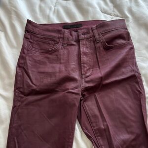 Joe's Jeans CHARLIE Ankle Cut Coated
MERLOT High Waist Skinny Sz 29